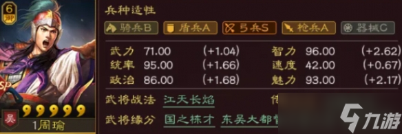 三国志战略版吴国武将SP周瑜强度解析