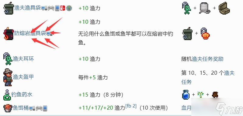 《泰拉瑞亚》钓鱼指南