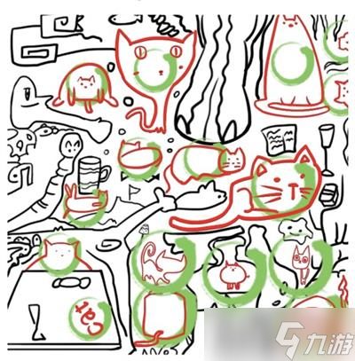 汉字找茬王找出16只喵咪攻略详解