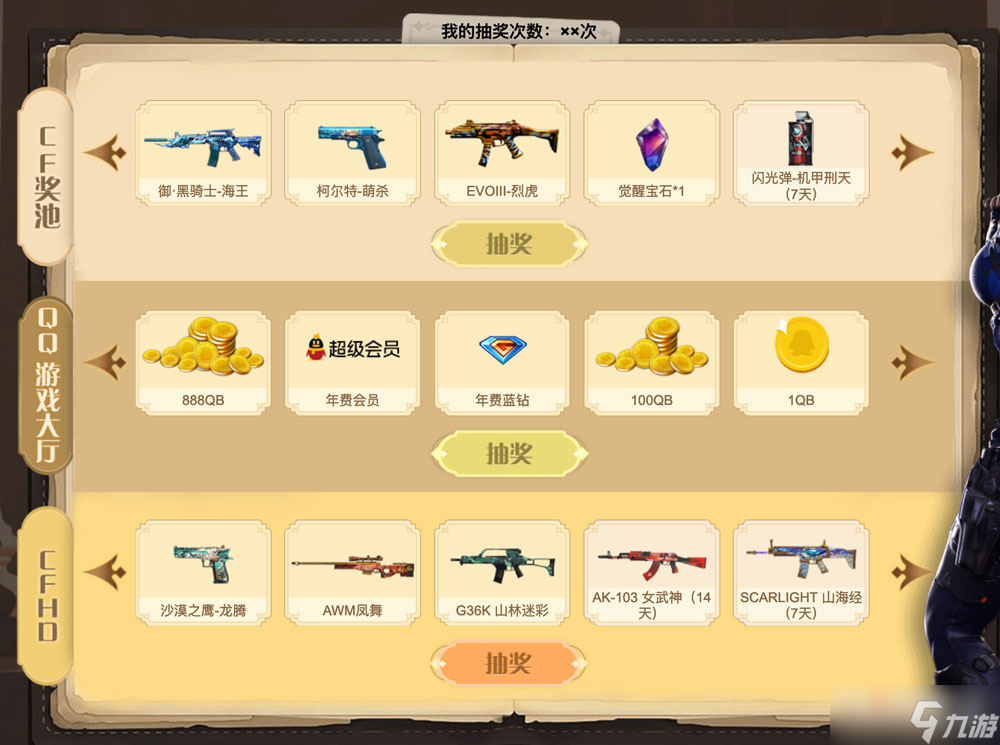 CF周年庆联合夺宝活动