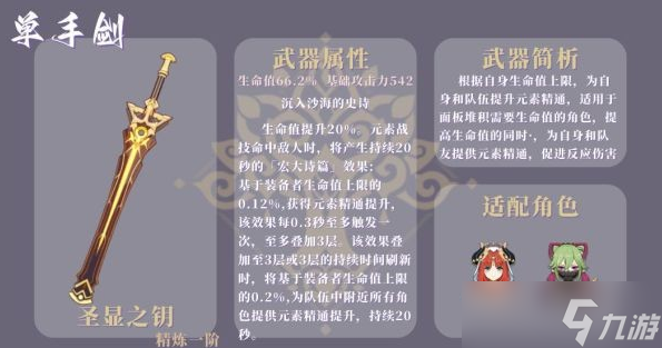 原神3.1新增武器属性攻略