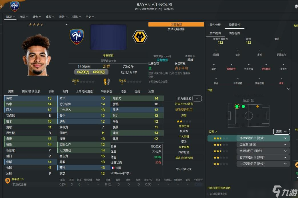 FM2023左后卫选择推荐 左后卫谁好用？