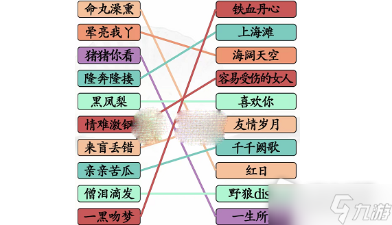 《汉字找茬王》连线粤语歌曲通关攻略