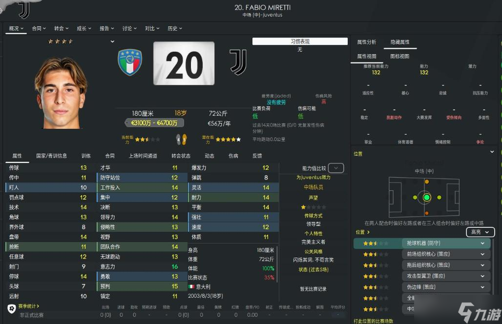 FM2023開檔中場、前場球員推薦