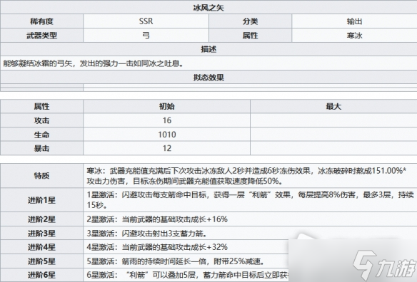 《幻塔》武器冰風(fēng)之矢介紹