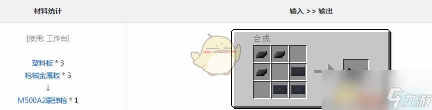 《我的世界》VMWM500A2霰弹枪怎么做