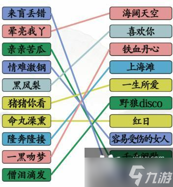 《漢字找茬王》連線粵語歌曲?通關(guān)攻略