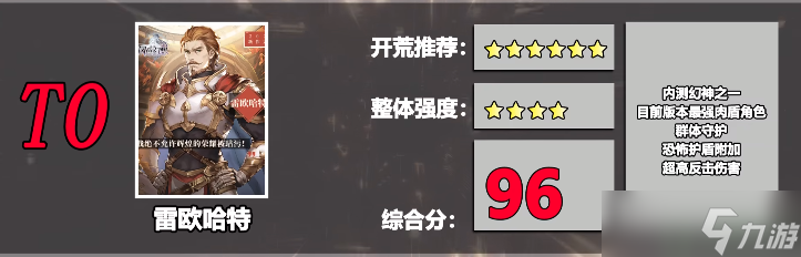 风色幻想命运传说角色强度排行榜