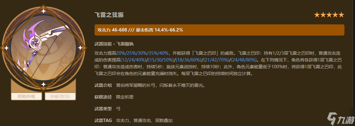 原神3.2：飞雷弓是否值得抽取？又适合什么角色使用！