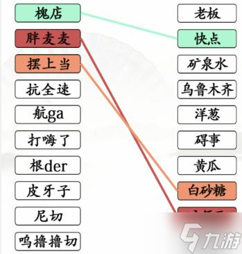 漢字找茬王連線疆普通關(guān)攻略