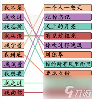 漢字找茬王我三字歌怎么過(guò) 漢字找茬王我三字歌連線攻略