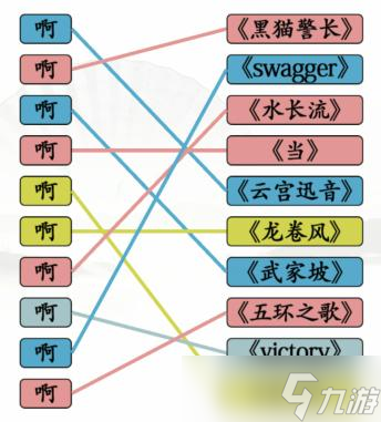 汉字找茬王啊连歌曲配对歌曲关卡怎么通关