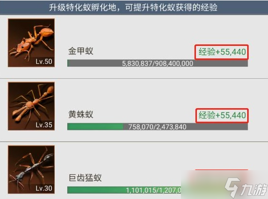 小小蟻國特化蟻等級提升有什么用 小小蟻國特化蟻等級提升作用