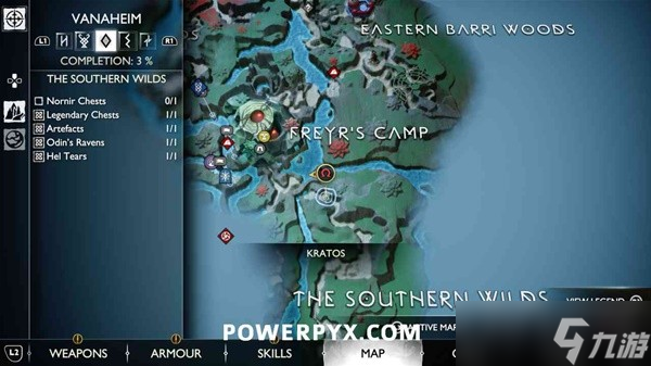 战神5华纳海姆全收集攻略 华纳海姆全地区100%收集指南