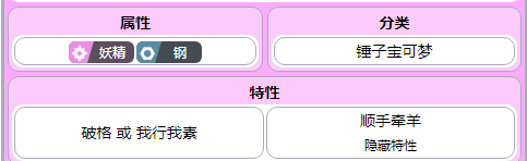 宝可梦朱紫巨锻匠种族值详解