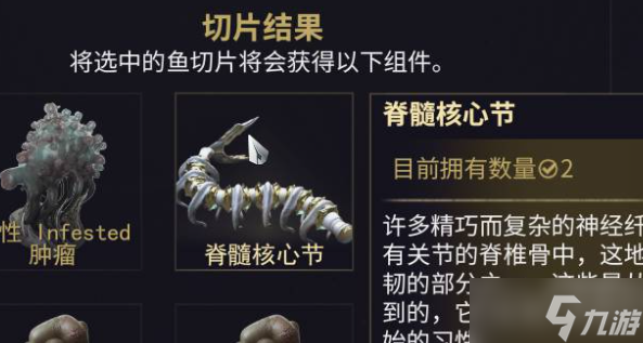 星际战甲脊髓核心节是什么鱼