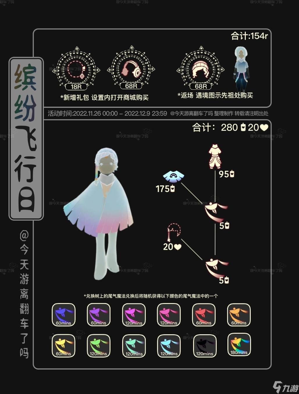 《光遇》缤纷飞行日兑换图2022