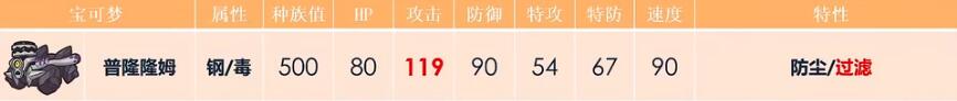 宝可梦朱紫普隆隆姆配招攻略