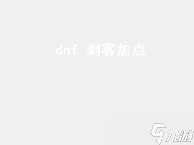 dnf 刺客加點(diǎn)（DNF刺客加點(diǎn)2022）