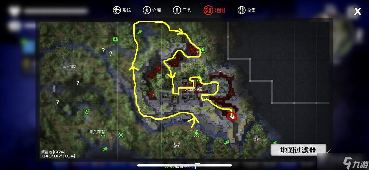 《我的水世界求生》防毒面具位置介绍