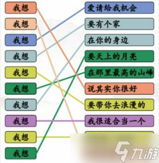 漢字找茬王連線我想的歌怎么連?連線我想的歌攻略