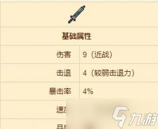 泰拉瑞亚铅短剑武器介绍