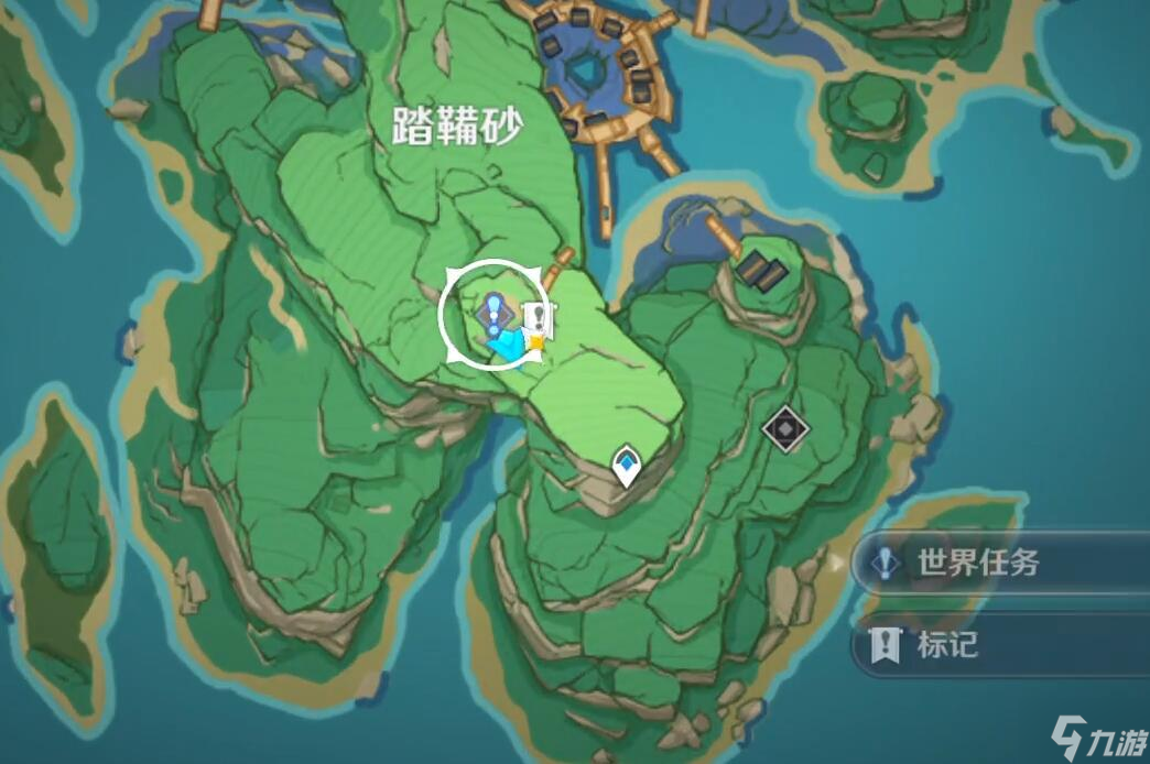 原神无名武士的刀位置