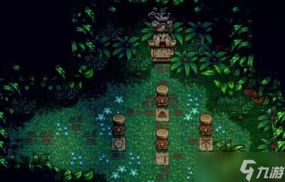 星露谷物语姜岛宝石鸟摆放顺序