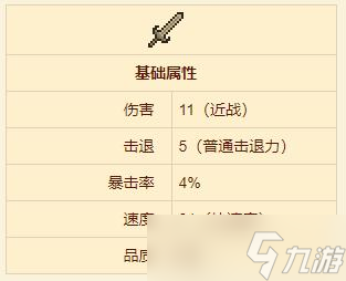 《泰拉瑞亚》珍珠木剑武器介绍