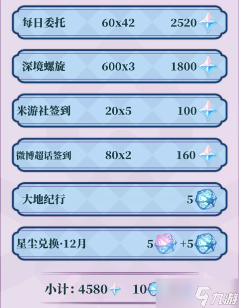 原神3.3版本一共可以获得多少原石 3.3版本全部原石数量介绍