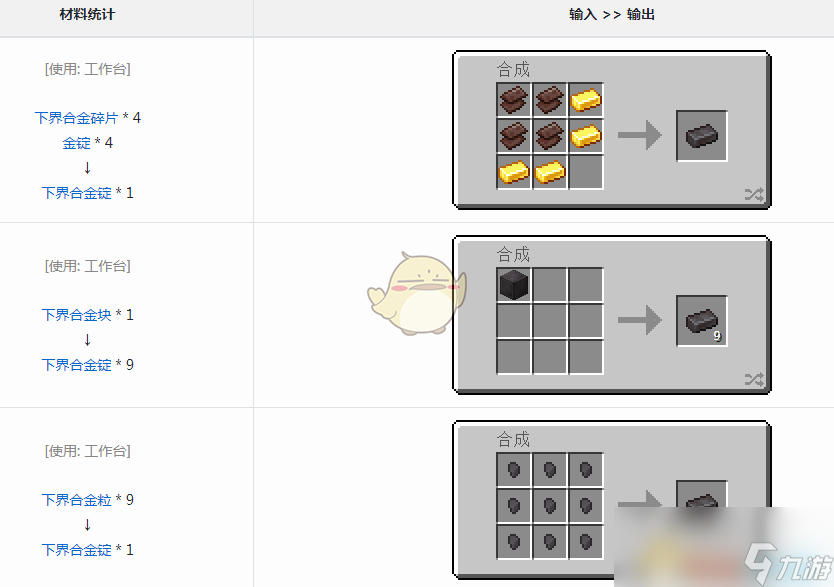 我的世界铁锭方格画图片