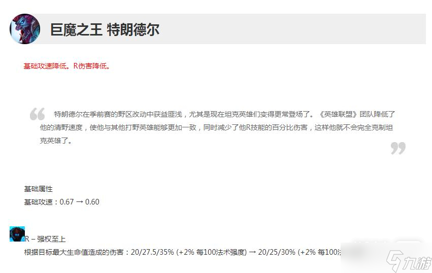 《英雄聯(lián)盟》12.23版本正式服巨魔削弱詳情