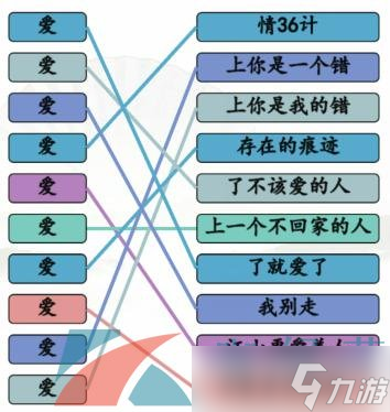 《汉字找茬王》连线爱的歌曲通关攻略