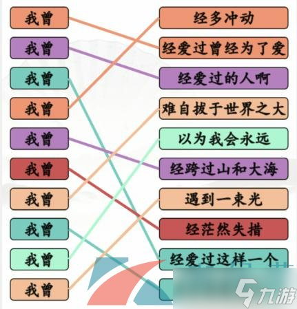 《汉字找茬王》连出我曾开头的神曲通关攻略