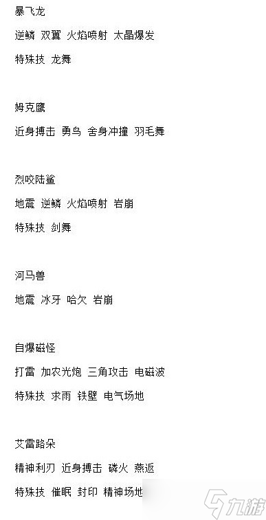 《宝可梦：朱紫》6星太晶坑全BOSS技能整理