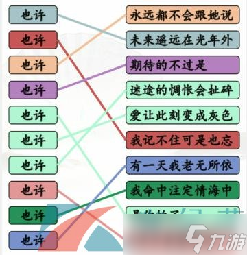 《汉字找茬王》连线也许的歌通关攻略