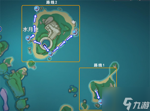 原神海灵芝采集路线图-海灵芝采集分布图