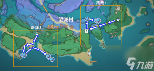 原神海灵芝采集路线图-海灵芝采集分布图