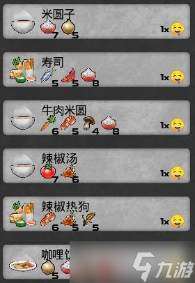 《我的水世界求生》全食譜材料介紹