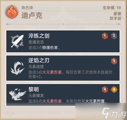 《原神》七圣召唤迪卢克角色属性介绍