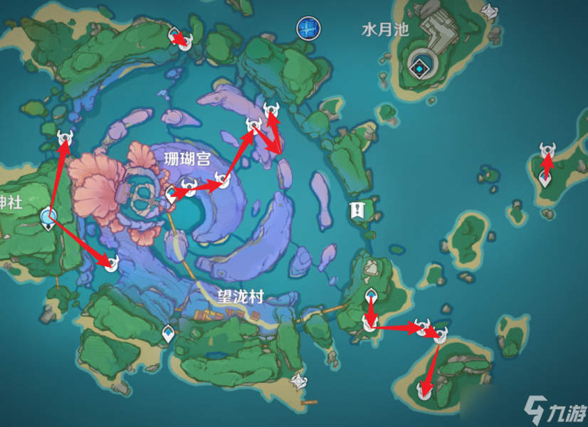 原神冬极白星突破材料采集路线攻略 原神冬极白星突破材料怎么快速采集
