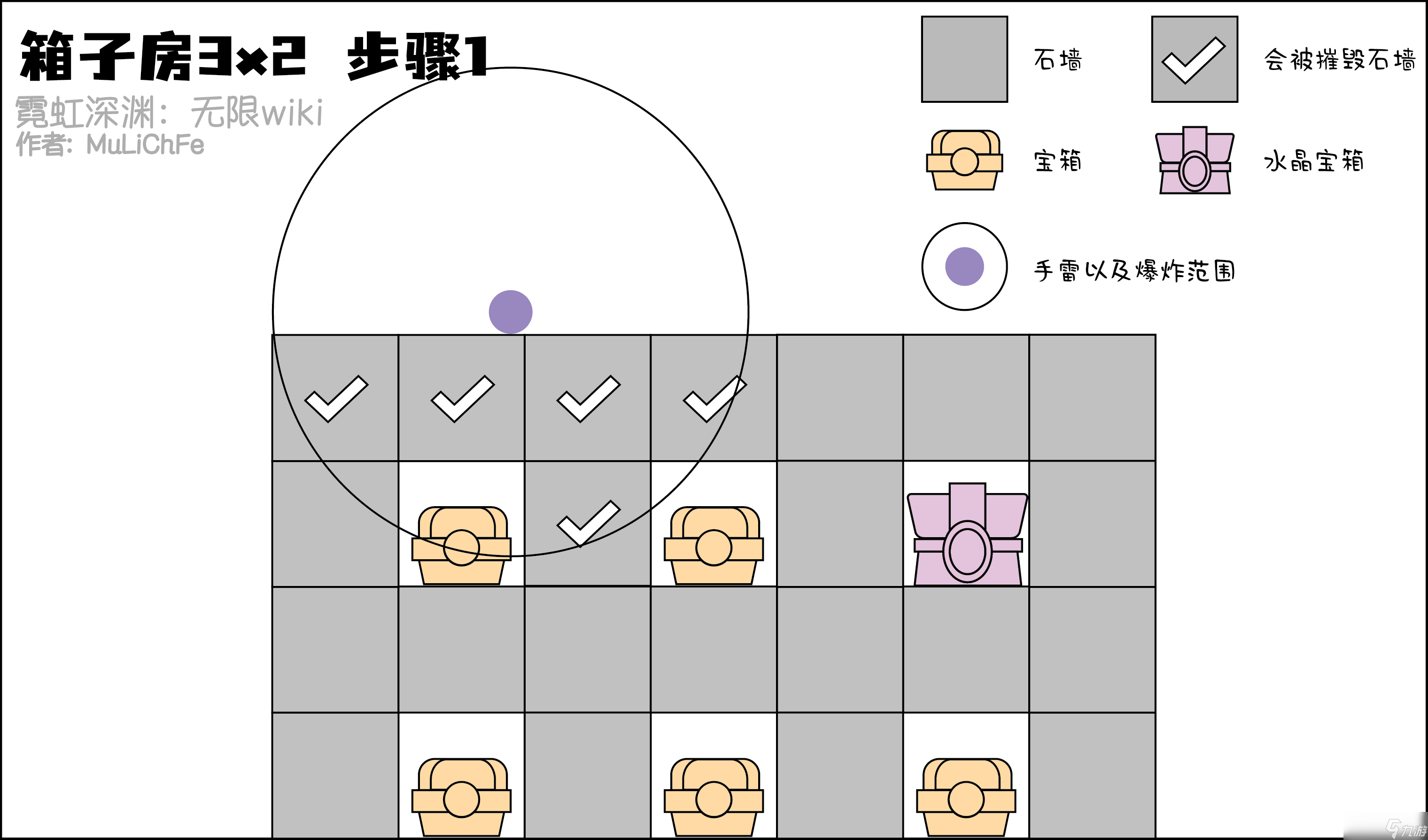 霓虹深渊无限手雷炸墙教学