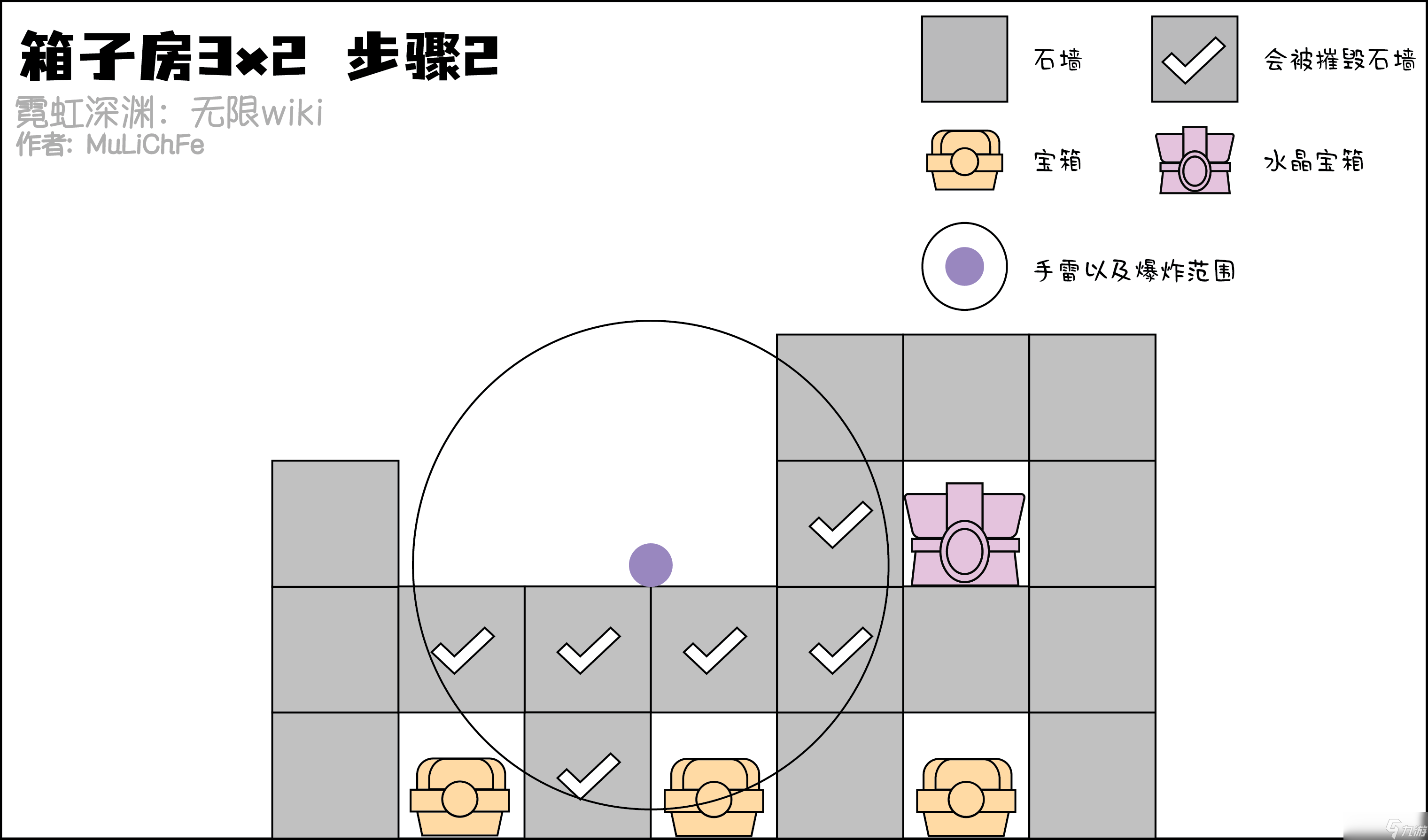 霓虹深渊无限手雷炸墙教学