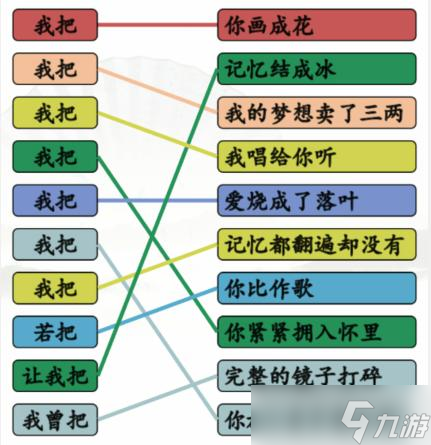 《汉字找茬王》连线我把开头的歌通关攻略