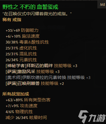 恐怖黎明1.1.9.7神秘萨满BD攻略 装备选择及星座加点推荐