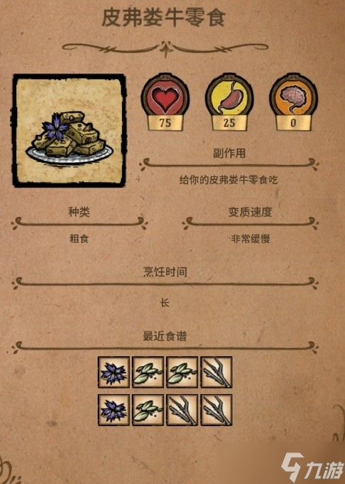 《饑荒》食譜制作方式一覽