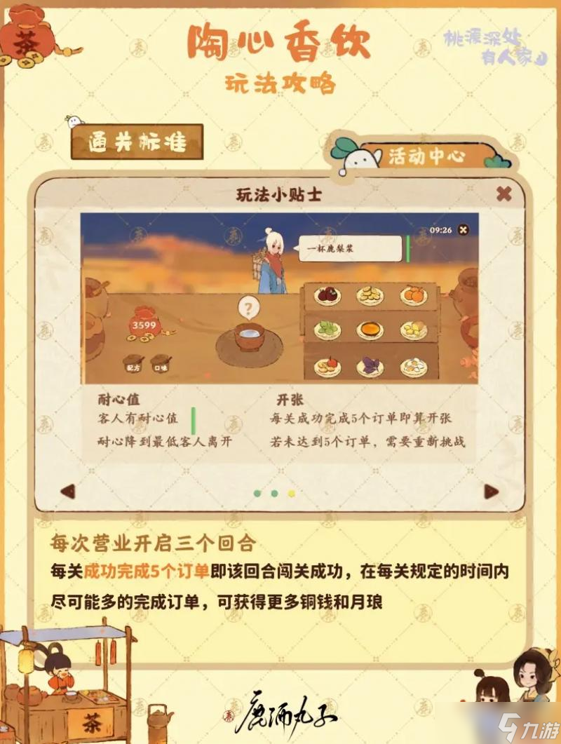 桃源深处有人家陶心香饮活动玩法攻略