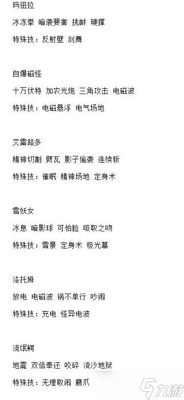 《宝可梦：朱紫》5星太晶战全BOSS技能表一览