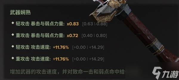 《战锤40K暗潮》老兵动力剑五维属性分析