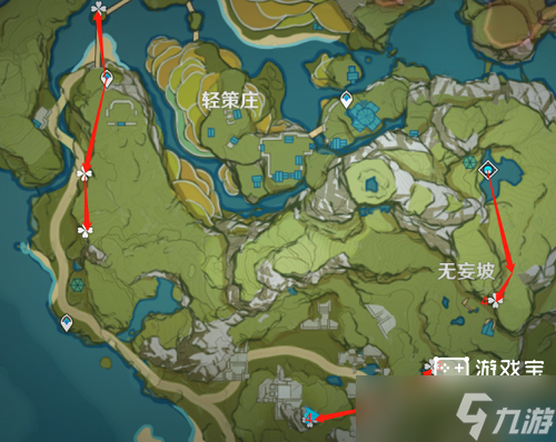 原神琉璃袋采集路线图攻略